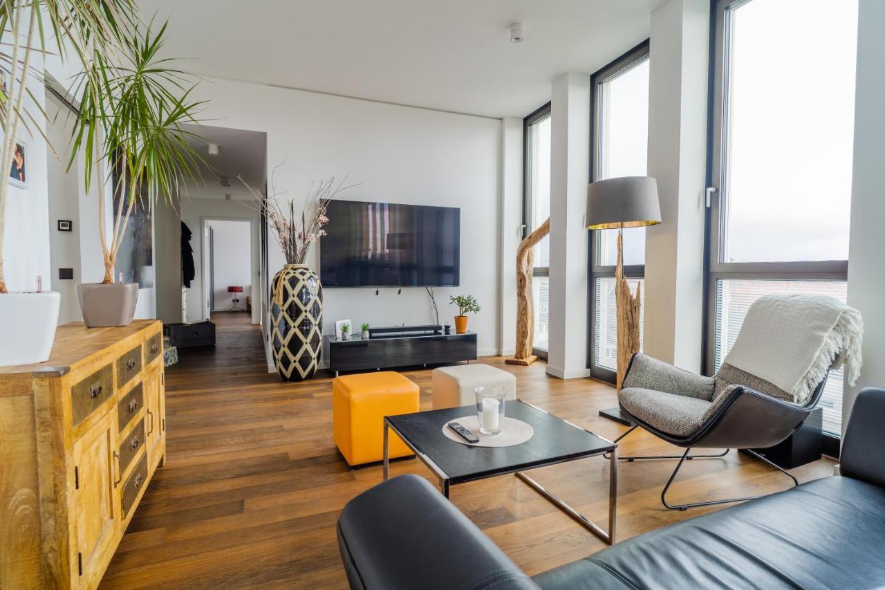 Panorama Bliss - Luxus Apartment In Braunschweig'S Altstadt Bagian luar foto